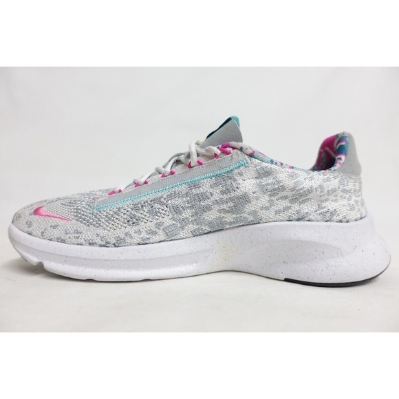 NIKE Women SuperRep Go 3 NN PRM Hiit Size 10.5 Low Flyknit Grey Running Shoes - Picture 7 of 10